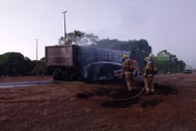 Incêndio ocorreu na Epia Norte, sentido Cruzeiro