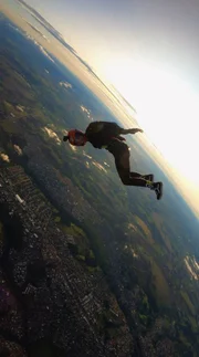 Salto foi registrado antes do acidente