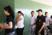 Alguns dos detidos durante a operação