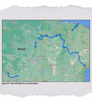 Mapa identifica uma das rotas utilizadas pela organização criminosa