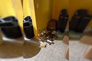Drogas em um cômodo do laboratório