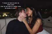 A influenciadora Duda Guerra usou as redes sociais para celebrar sete meses de namoro com Benício Huck, filho de Angélica e Luciano Huck