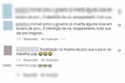 Passageiros questionaram motivo da escolha do horário de pico para a fiscalização