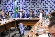 Reunião do colégio de líderes com o presidente da Câmara, Hugo Motta