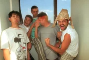 Integrantes da banda Mamonas Assassinas em 1995