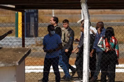 Comitiva esteve no Aeroporto de Cargas de Anápolis, onde presidente se reuniu com empresários no Aeroporto de Cargas de Anápolis
