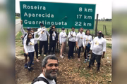 Ao longo do caminho, fizeram paradas
