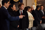 Mark Zuckerberg em cerimônia de posse de Donald Trump