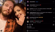 Nathalia anunciou noivado em seu Instagram