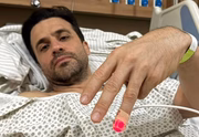 Pablo Marçal no hospital após ser agredido por José Luiz Datena em debate da TV Cultura