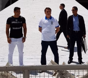 O lutador de MMA Borrachinha estava com o presidente. Bolsonaro está em quarentena por exposição ao coronavírus