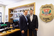 Delegado Nico e o ex-governador de São Paulo João Doria (PSDB).