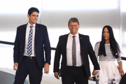 Ex-ministro da Infraestrutura, Tarcísio Gomes de Freitas, e substituto, Marcelo Sampaio Cunha Filho, atual secretário-executivo da pasta